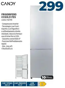 Sinergy CANDY FRIGORIFERO CCG3L517ES offerta