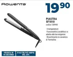 Sinergy Rowenta PIASTRA SF1810 offerta