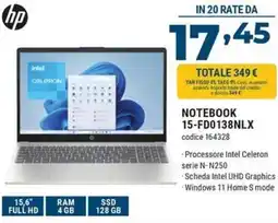 Sinergy hp NOTEBOOK 15-FD0138NLX offerta