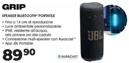 Sinergy JBL Grip speaker bluetooth portatile offerta