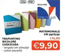 Mercatò Trapuntino bicolore CASAXCASA offerta