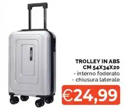 Mercatò Trolley in abs cm 54x34x20 offerta