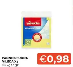 Mercatò Panno spugna VILEDA X3 offerta