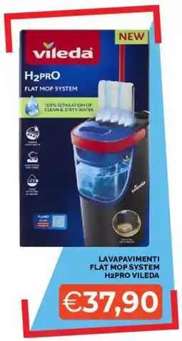 Mercatò Lavapavimenti flat mop system H2PRO VILEDA offerta
