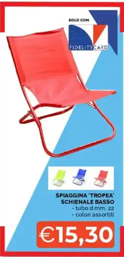 Mercatò Spiaggina 'tropea schienale basso offerta