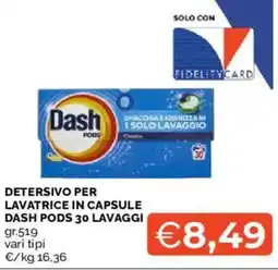 Mercatò Detersivo per lavatrice in capsule dash pods offerta