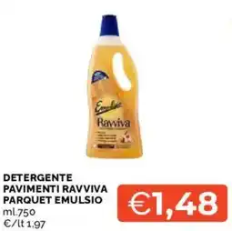 Mercatò Detergente pavimenti ravviva parquet EMULSIO offerta