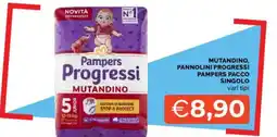 Mercatò Mutandino, pannolini progressi pampers pacco singolo offerta