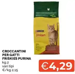 Mercatò Croccantini per gatti FRISKIES PURINA offerta