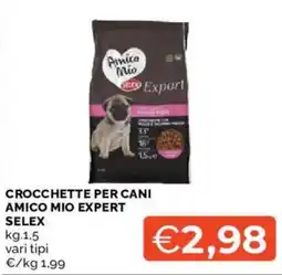 Mercatò Crocchette per cani amico mio expert SELEX offerta