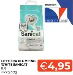 Mercatò Lettiera clumping white SANICAT offerta