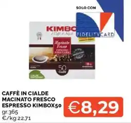 Mercatò Caffè in cialde macinato fresco espresso KIMBOX50 offerta