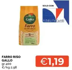 Mercatò Farro riso GALLO offerta