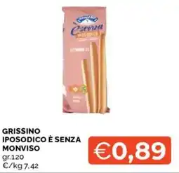 Mercatò Grissino iposodico è senza MONVISO offerta