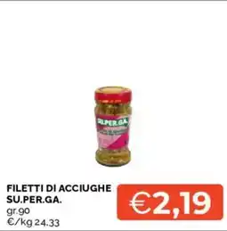 Mercatò Filetti di acciughe SU.PER.GA. offerta