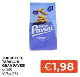 Mercatò Tocchetti, tarallini GRAN PAVESI offerta