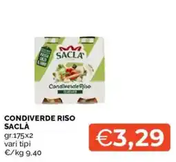 Mercatò Condiverde riso SACLÀ offerta