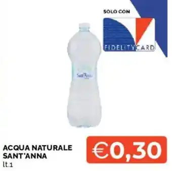 Mercatò Acqua naturale SANT'ANNA offerta