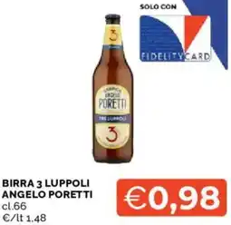 Mercatò Birra 3 luppoli ANGELO PORETTI offerta