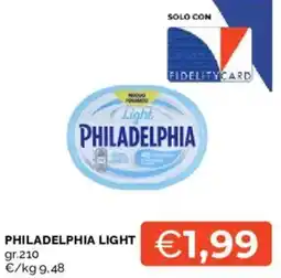 Mercatò Philadelphia light offerta