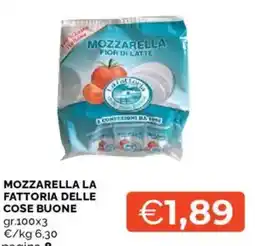 Mercatò Mozzarella la fattoria delle cose buone offerta