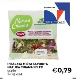 Mercatò Insalata mista saporita natura chiama SELEX offerta