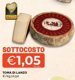 Mercatò Toma di lanzo offerta