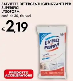 Bennet Salviette detergenti igienizzanti per superifici LYSOFORM offerta