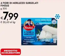 Bennet 4 fiori di merluzzo surgelati FINDUS offerta