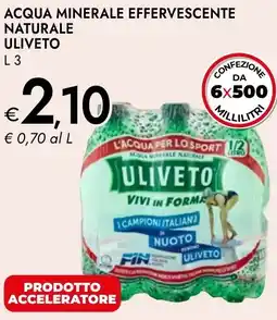 Bennet Acqua minerale effervescente naturale ULIVETO offerta