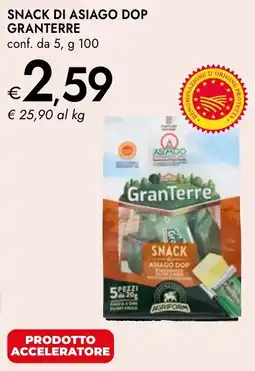 Bennet Snack di asiago DOP GRANTERRE offerta