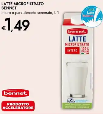 Bennet Latte microfiltrato BENNET offerta