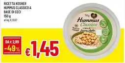 A&O Ricetta kosher hummus classico a base di ceci offerta