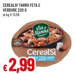 A&O Cerealsi' farro feta e verdure offerta