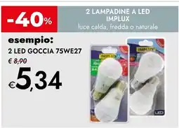 Bennet 2 lampadine a LED IMPLUX offerta