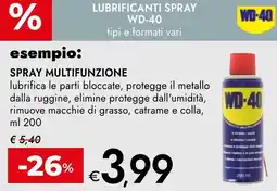 Bennet Lubrificanti spray WD-40 spray multifunzione offerta