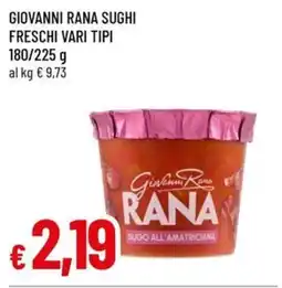 A&O Giovanni rana sughi freschi offerta