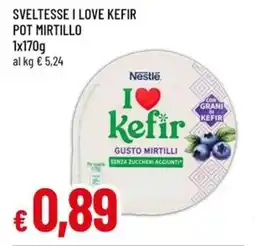 A&O Sveltesse i love kefir pot mirtillo offerta