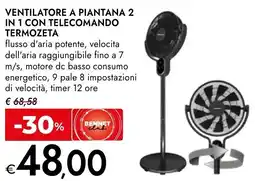 Bennet Ventilatore a piantana 2 in 1 con telecomando TERMOZETA offerta