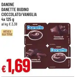 A&O Danone danette budino cioccolato/vaniglia offerta