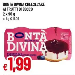 A&O Bontà divina cheesecake ai frutti di bosco offerta