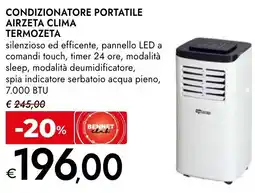 Bennet Condizionatore portatile airzeta clima TERMOZETA offerta