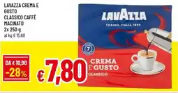 A&O Lavazza crema e gusto classico caffè macinato offerta