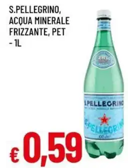A&O S.pellegrino, acqua minerale frizzante, pet offerta