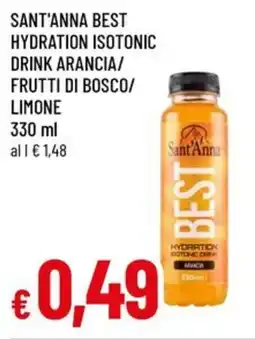 A&O Sant'anna best hydration isotonic drink arancia/ frutti di bosco/ limone offerta