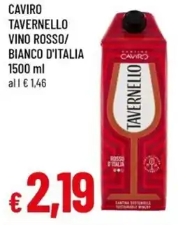 A&O Caviro tavernello vino rosso/ bianco d'italia offerta