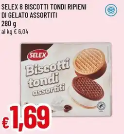 A&O Selex 8 biscotti tondi ripieni di gelato offerta