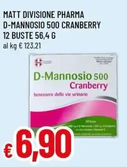 A&O Matt divisione pharma d-mannosio 500 cranberry 12 buste offerta