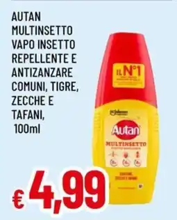 A&O Autan multinsetto vapo insetto repellente e antizanzare comuni, tigre, zecche e tafani offerta