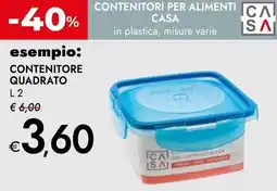 Bennet Contenitore quadrato CASA offerta